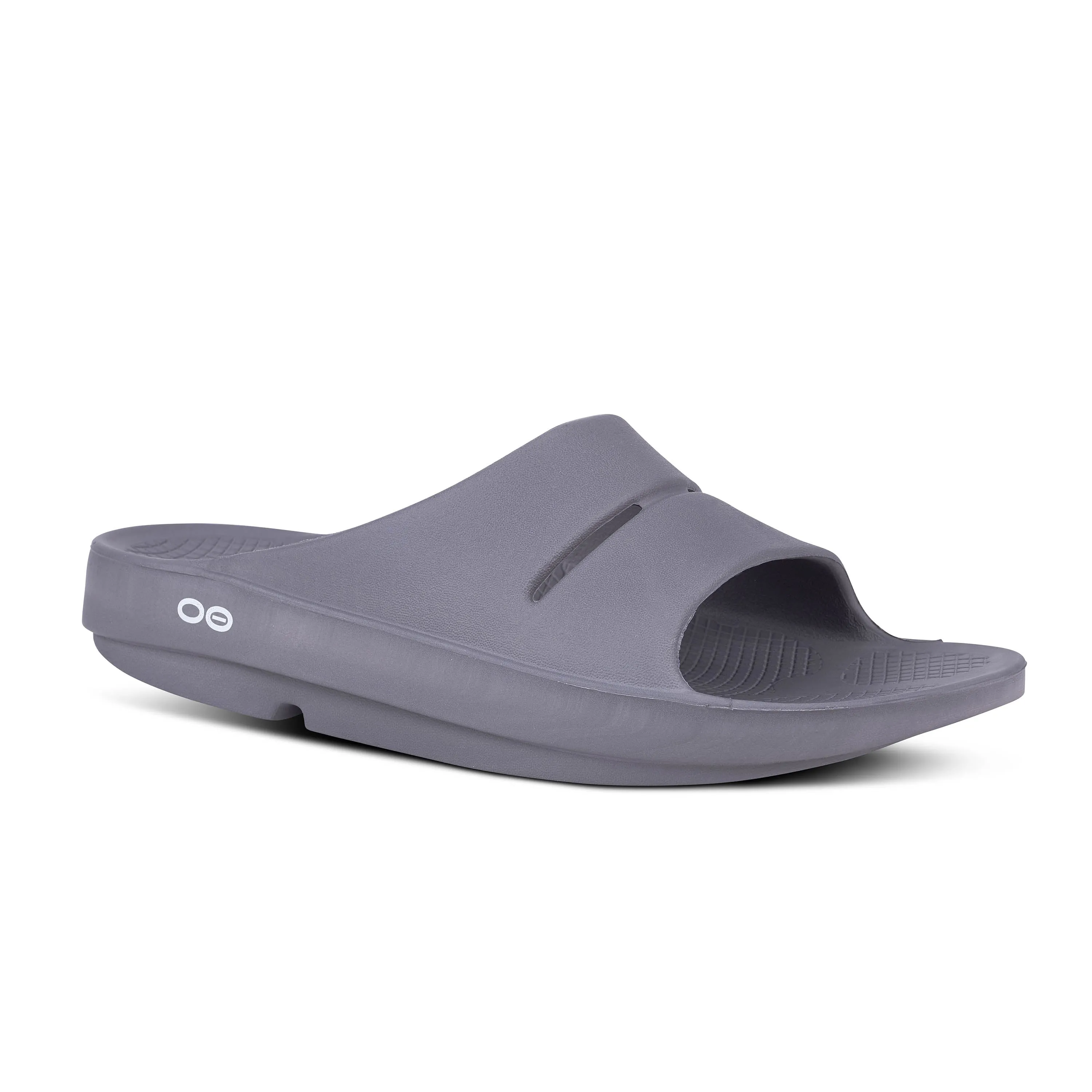 Unisex Oofos OOahh Slide Color: Slate