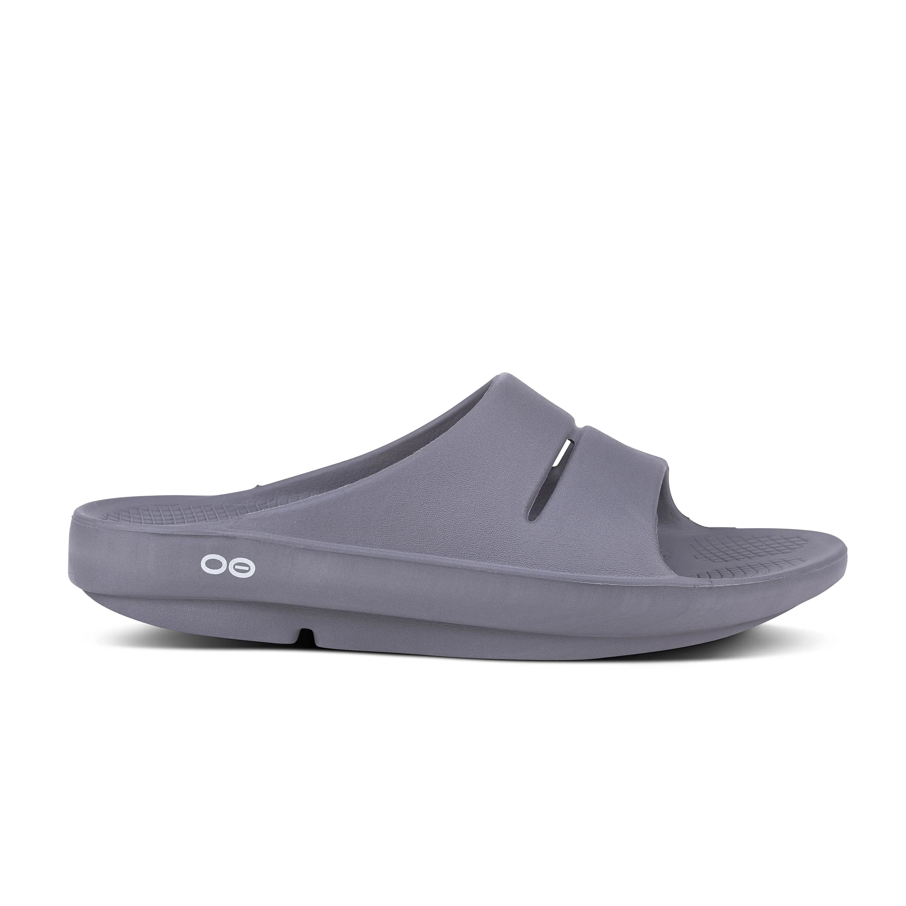 Unisex Oofos OOahh Slide Color: Slate