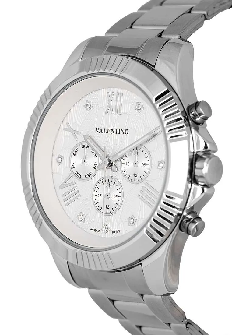 Valentino 20122303-WHITE DIAL Stainless Steel Watch for Women