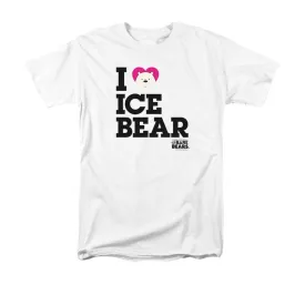 We Bare Bears Comic-Con 2015 I Heart Ice Bear Adult White T-Shirt