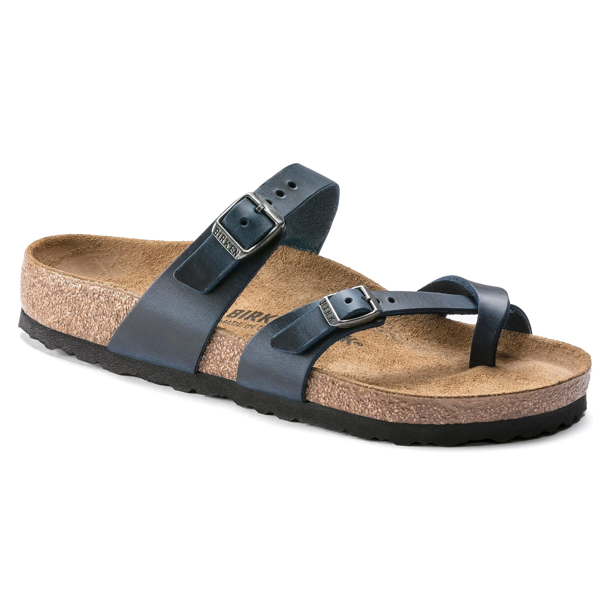 Women's Birkenstock Mayari Oiled Leather Color: Navy