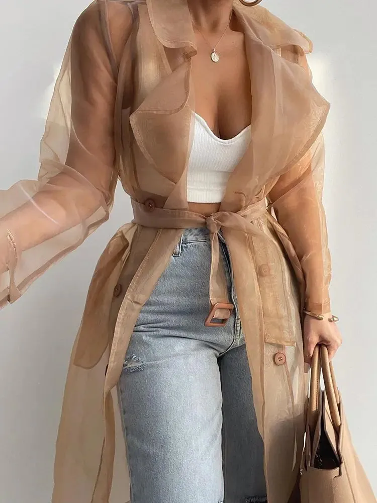 Women's Fashion See-Through Top