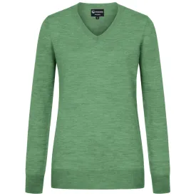 Wool Pullover Light V Neck Women