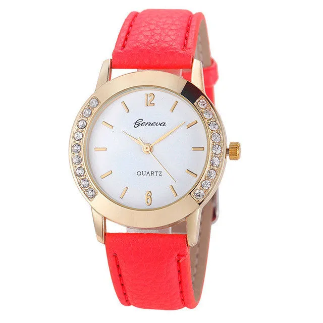 Wrist Watches Women Watches 2016 Famous Brand Female Clock Quartz Watch Ladies Quartz-watch Montre Femme Relogio Feminino