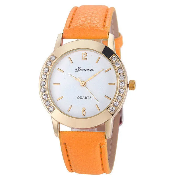 Wrist Watches Women Watches 2016 Famous Brand Female Clock Quartz Watch Ladies Quartz-watch Montre Femme Relogio Feminino