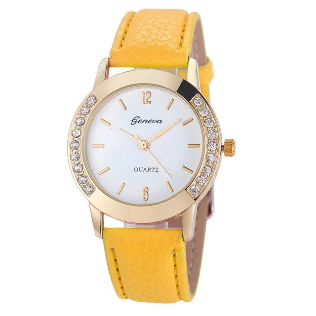 Wrist Watches Women Watches 2016 Famous Brand Female Clock Quartz Watch Ladies Quartz-watch Montre Femme Relogio Feminino