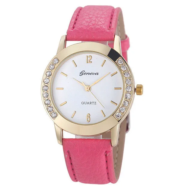 Wrist Watches Women Watches 2016 Famous Brand Female Clock Quartz Watch Ladies Quartz-watch Montre Femme Relogio Feminino