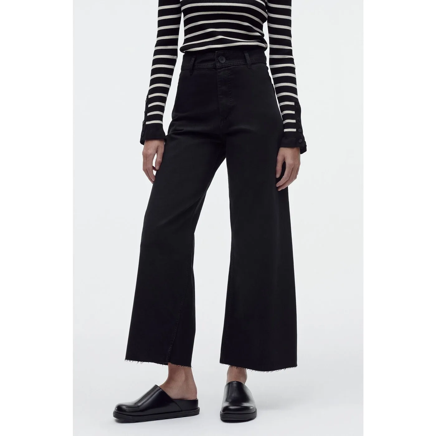 ZR High Rise Black Wide Leg Jeans